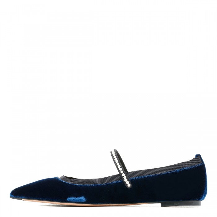 Le Noir Cortina Romy Pearl Flat Ballerinas