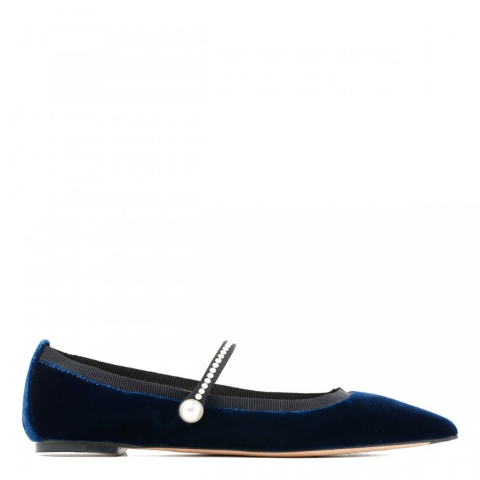 le noir cortina Romy pearl flat ballerinas