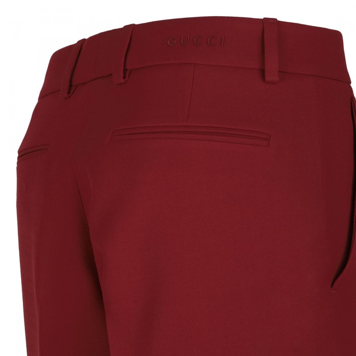 Le Noir Cortina Rosso Ancora Wool-silk Pants