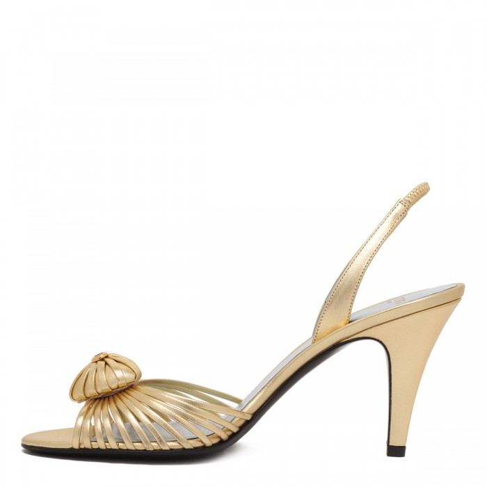 Le Noir Cortina Royal Laminated Leather Sandals