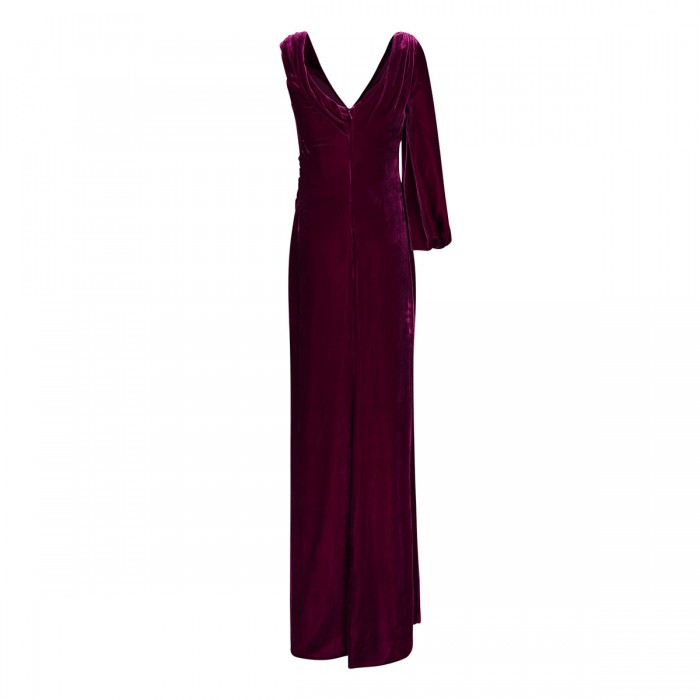 Le Noir Cortina Rubinia Silk Velvet Gown