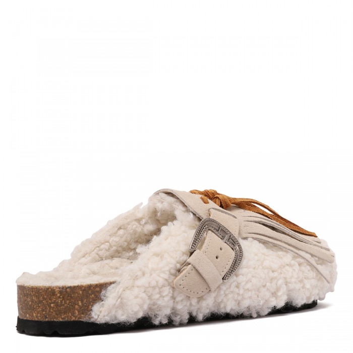 Le Noir Cortina Sabot Eco Fur Clogs
