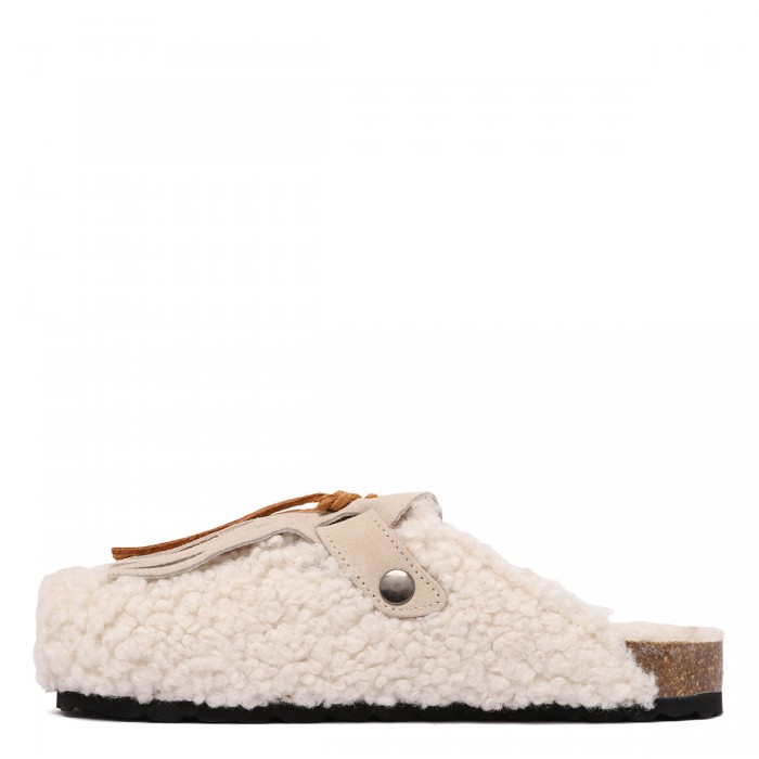 Le Noir Cortina Sabot Eco Fur Clogs