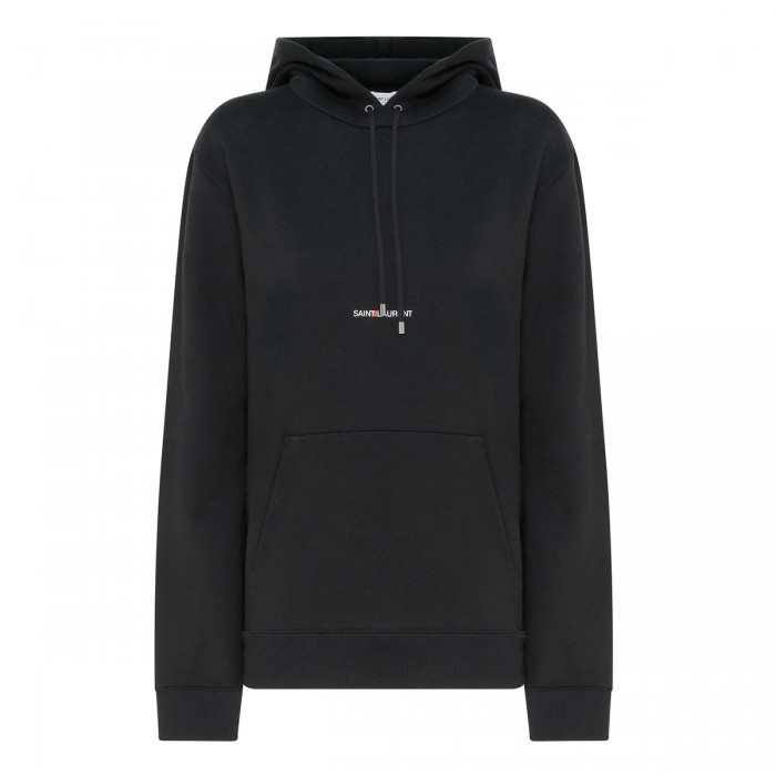 le noir cortina Saint Laurent Rive Gauche hoodie