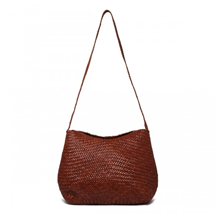 le noir cortina Santa Marta tan hue shoulder bag