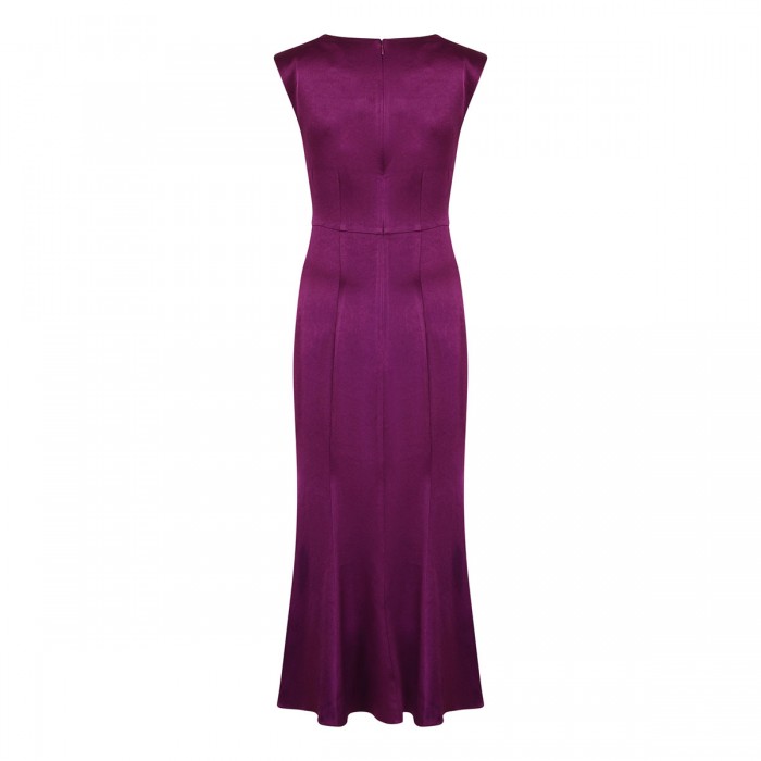 Le Noir Cortina Satin Crepe Midi Dress
