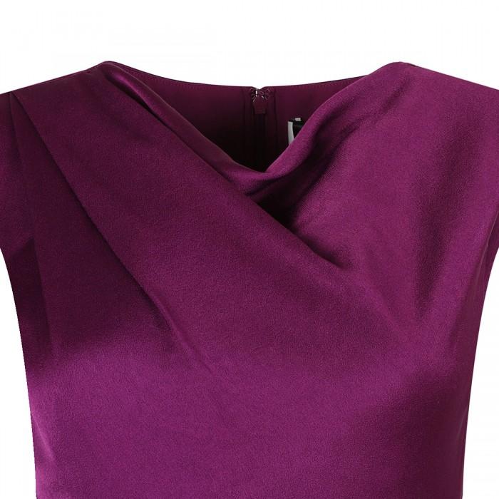 Le Noir Cortina Satin Crepe Midi Dress