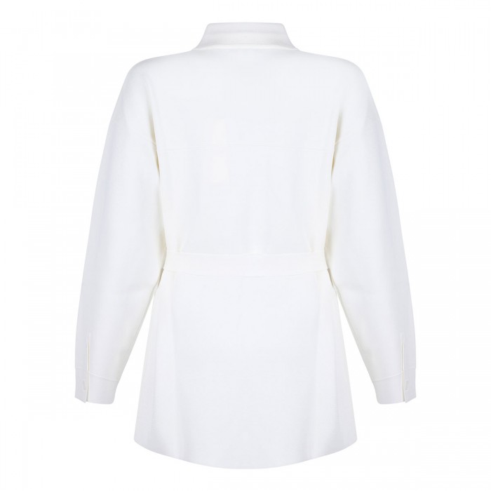 Le Noir Cortina Self-tie Belt White Shirt