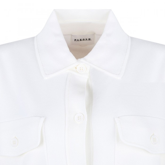 Le Noir Cortina Self-tie Belt White Shirt
