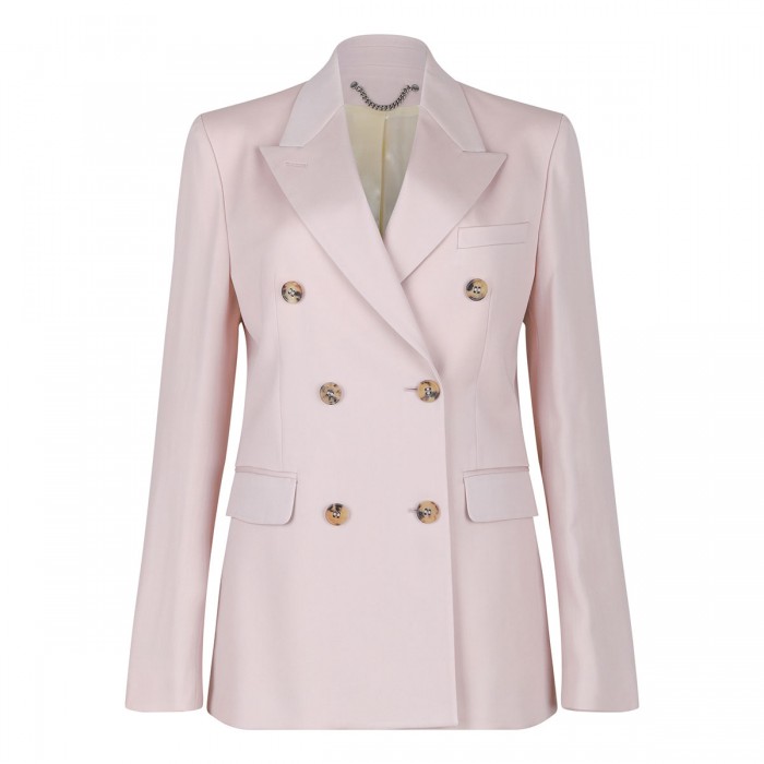 le noir cortina Shadow gray double-breasted blazer