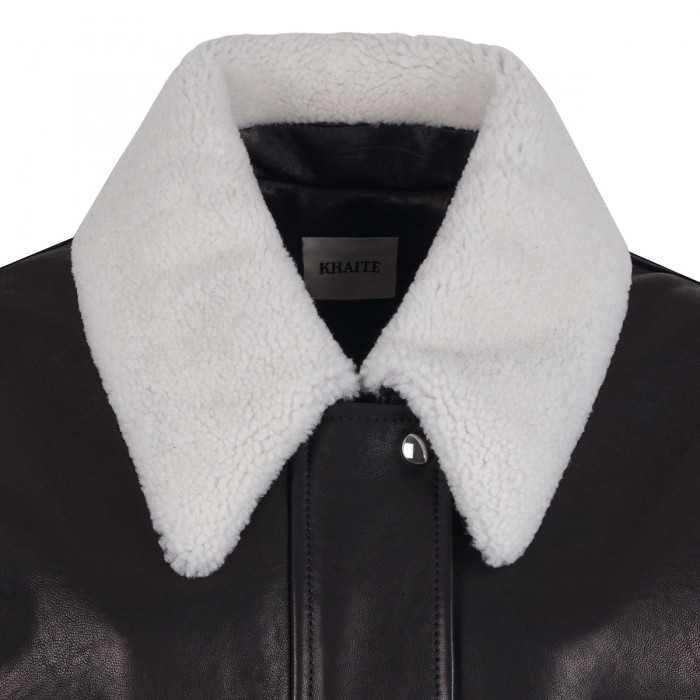 Le Noir Cortina Shellar Black Leather Jacket