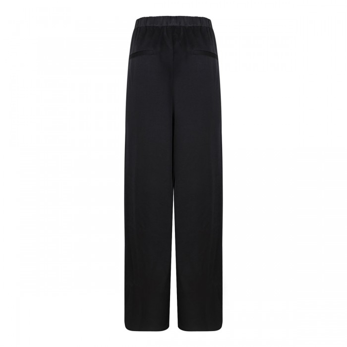 Le Noir Cortina Side-strap Crepe Pull-on Pants