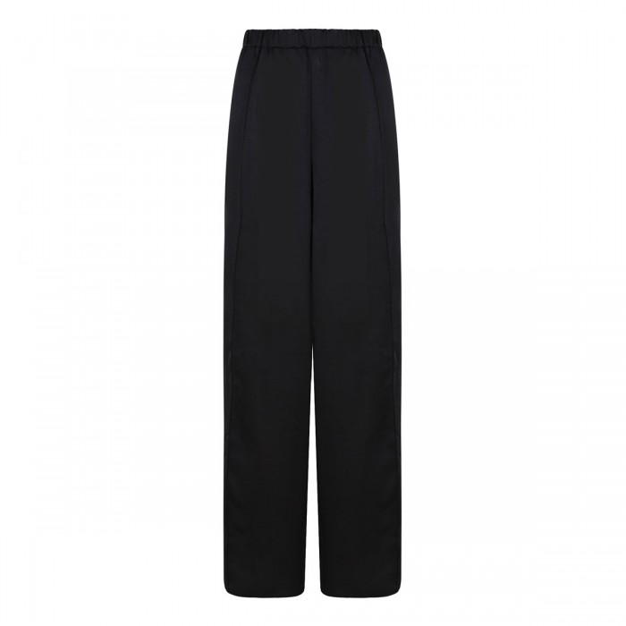 le noir cortina Side-strap crepe pull-on pants