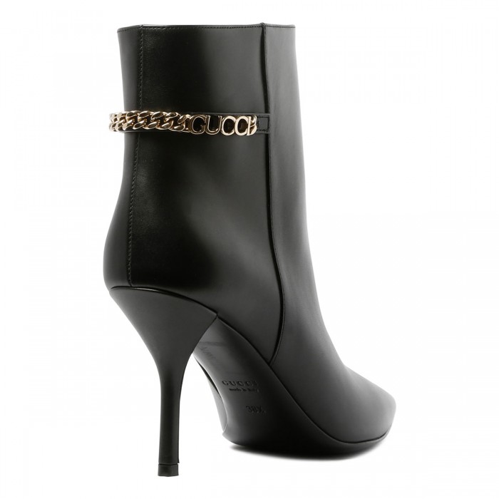 Le Noir Cortina Signoria Black Leather Booties