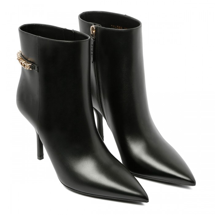 Le Noir Cortina Signoria Black Leather Booties