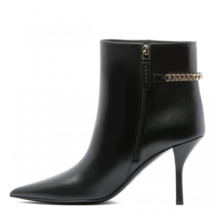 Le Noir Cortina Signoria Black Leather Booties