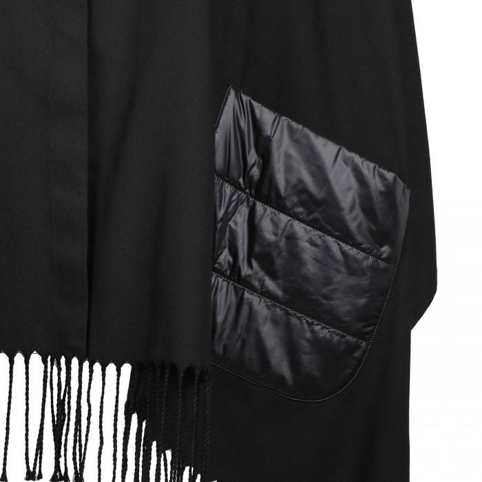 Le Noir Cortina Silk And Nylon Poncho