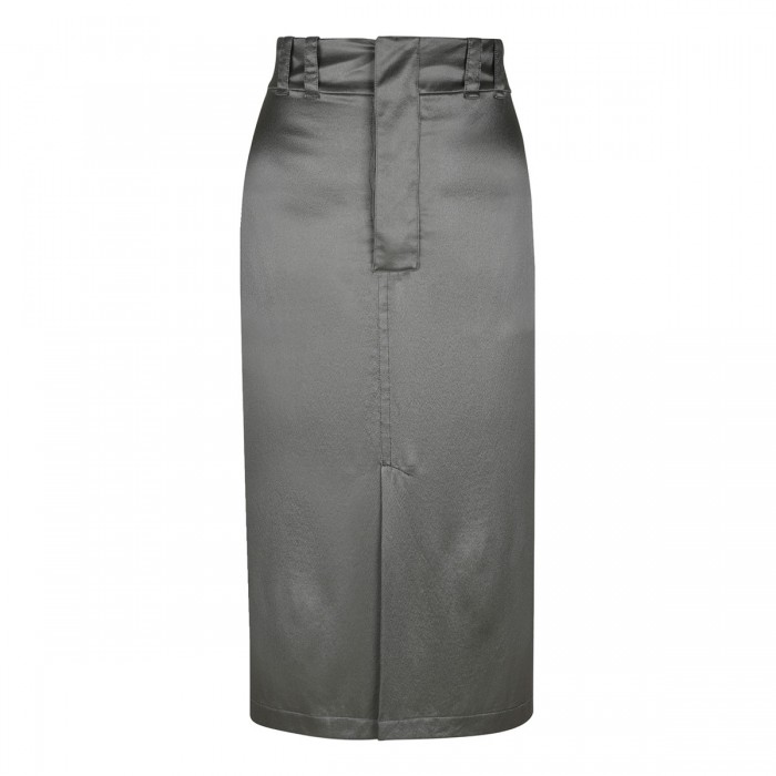 le noir cortina Silk crepe de chine pencil skirt