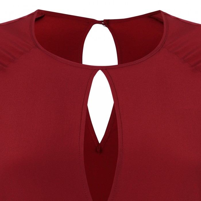 Le Noir Cortina Silk Crepe Dress