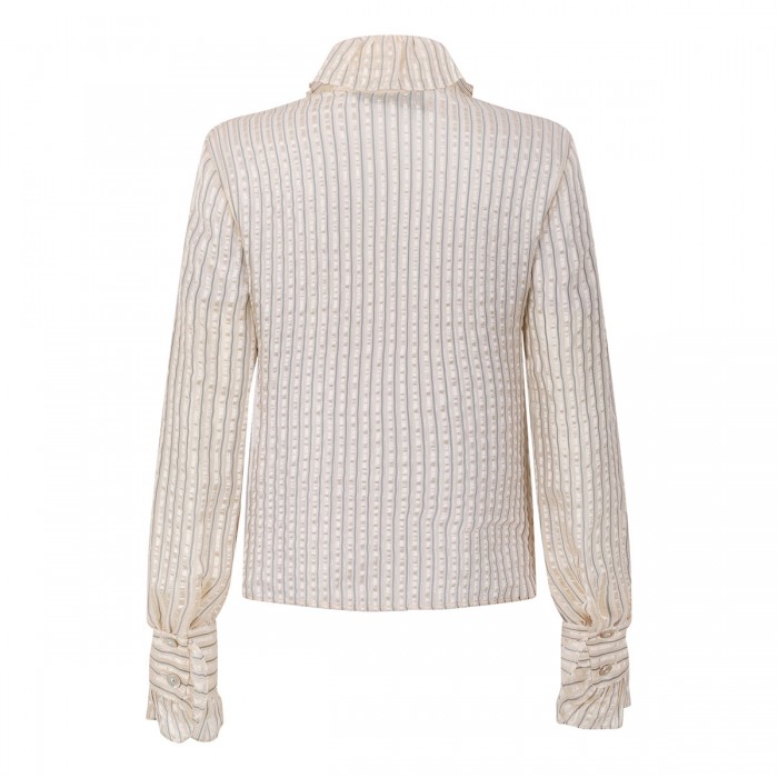 Le Noir Cortina Silk Lamé Shirt