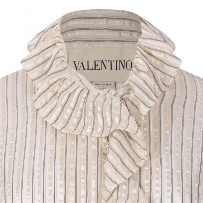 Le Noir Cortina Silk Lamé Shirt