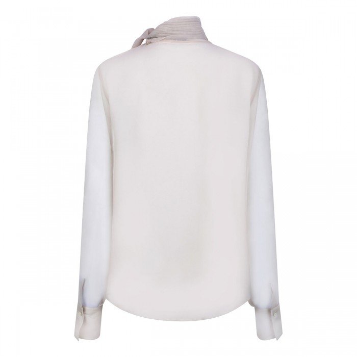 Le Noir Cortina Silk Pussybow Blouse