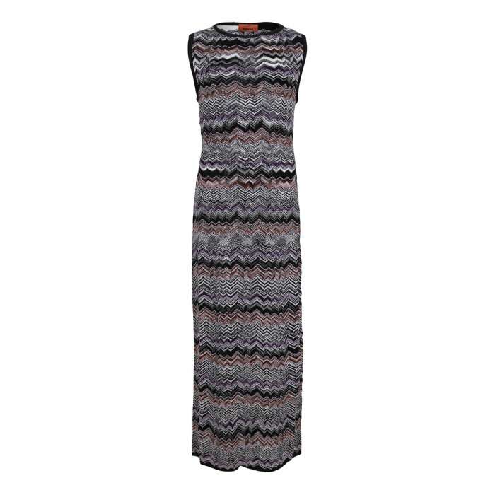 le noir cortina Sleeveless long dress