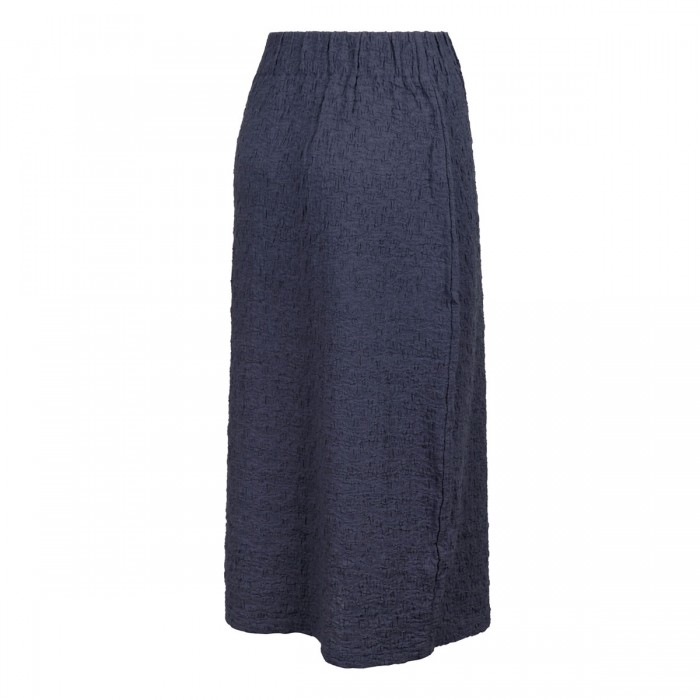 Le Noir Cortina Smocked Blue Skirt