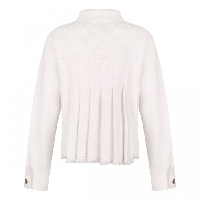 Le Noir Cortina Snow White Cashmere Blend Jacket