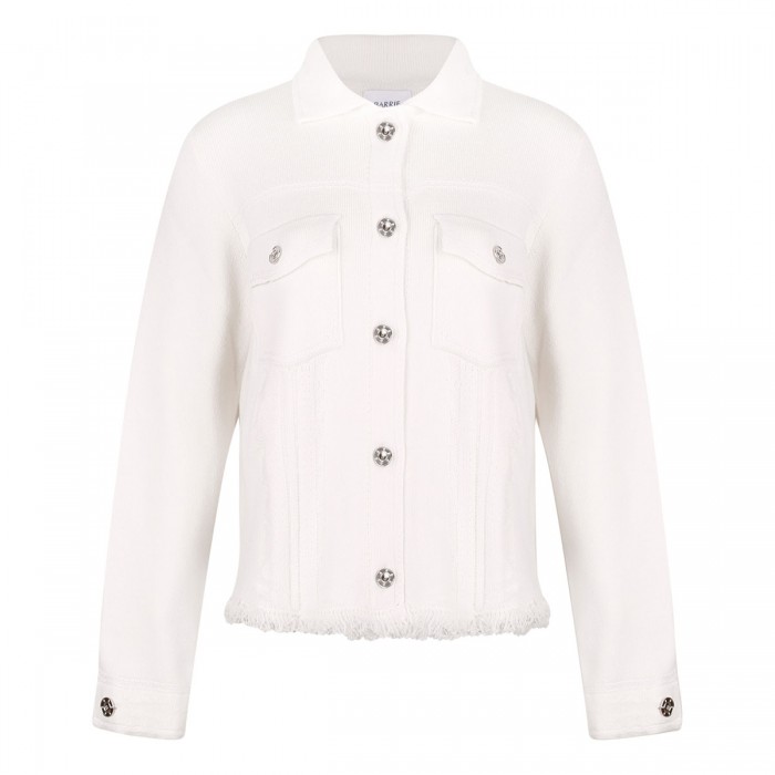 le noir cortina Snow white cashmere blend jacket