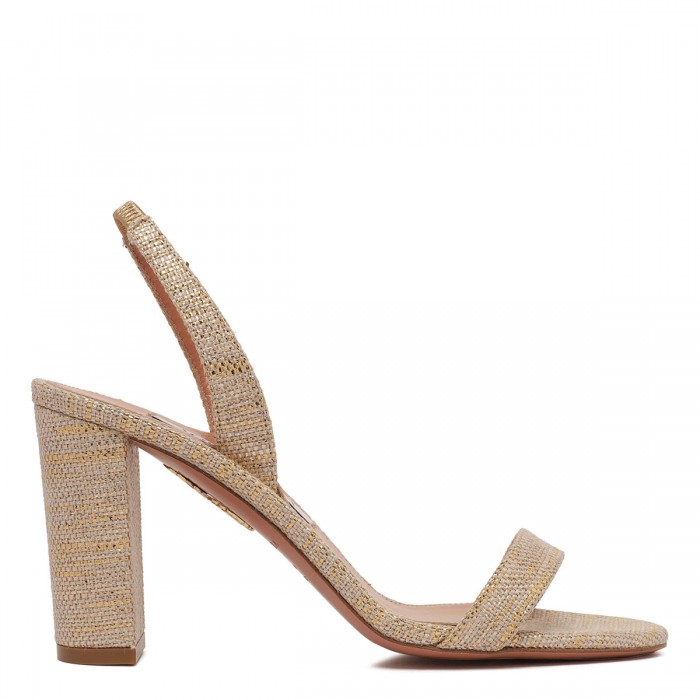 le noir cortina So Nude 85 block sandals