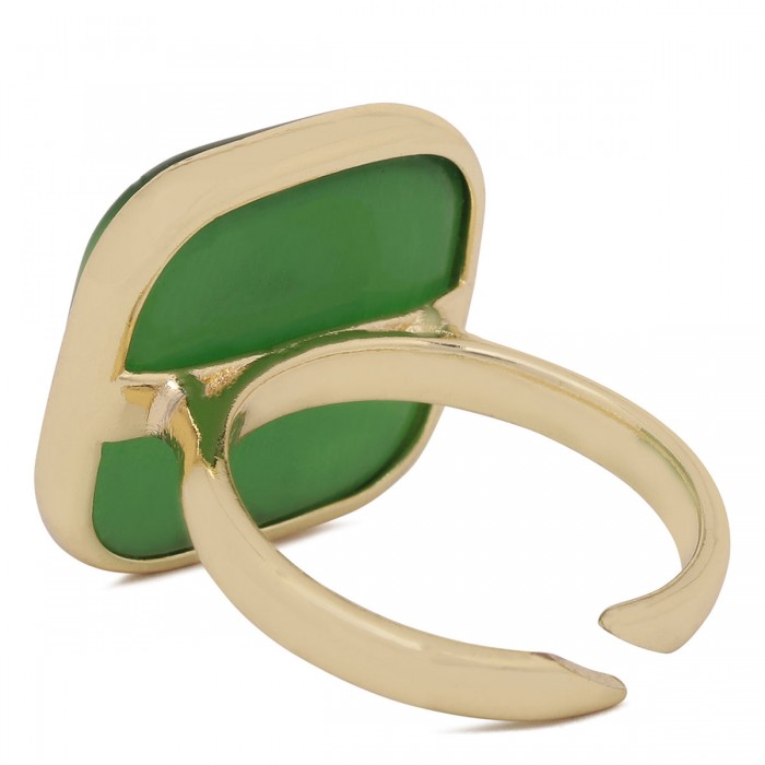 Le Noir Cortina Square Green Ring