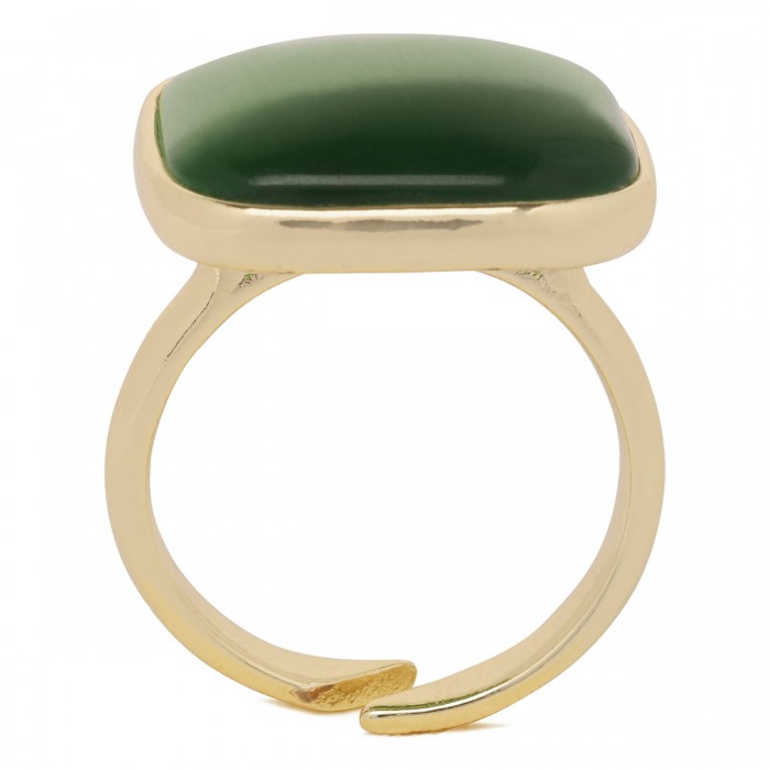 le noir cortina Square green ring