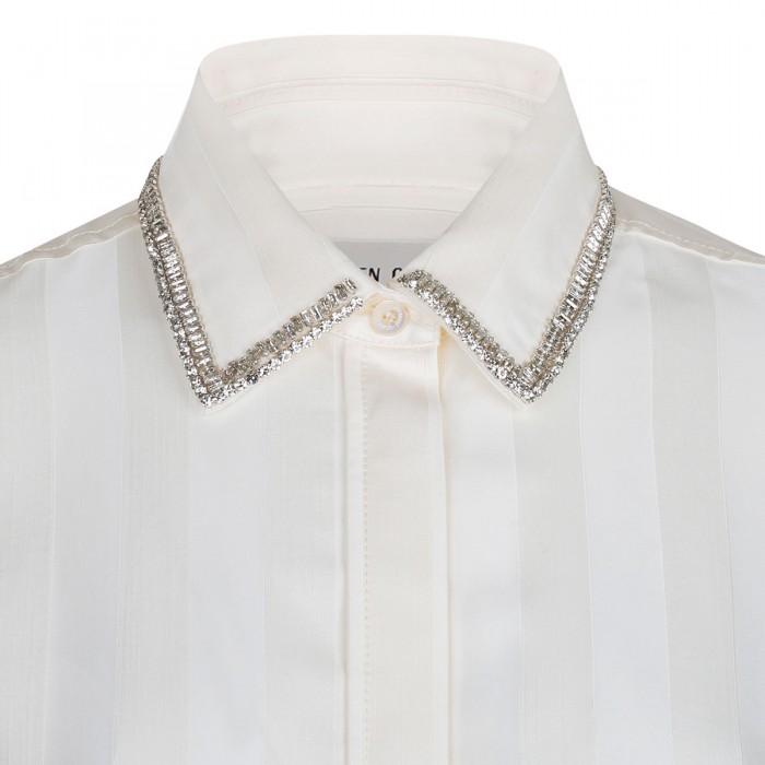 Le Noir Cortina Striped Motif Shirt