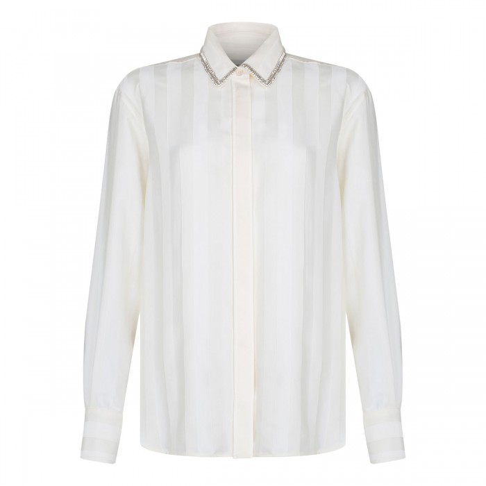 le noir cortina Striped motif shirt