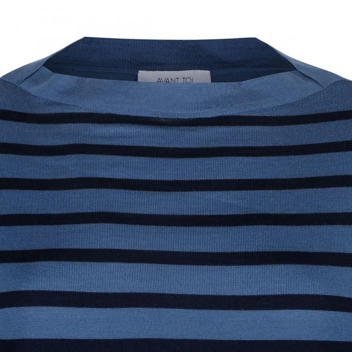 Le Noir Cortina Striped Wool Top