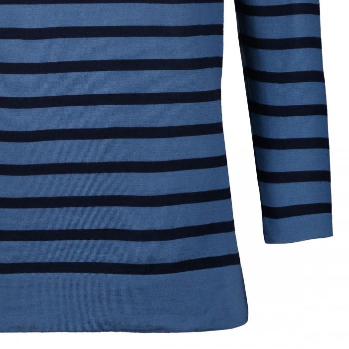 Le Noir Cortina Striped Wool Top