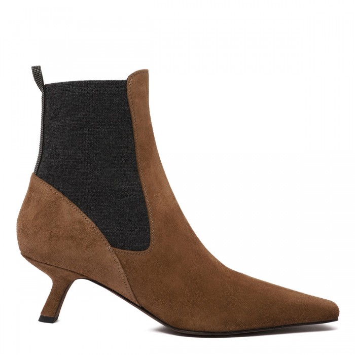 le noir cortina Suede ankle boots