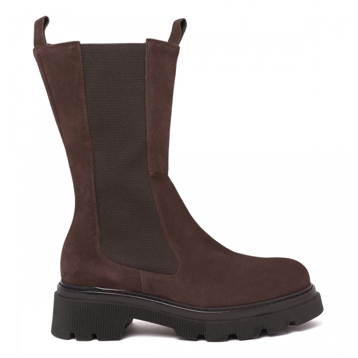 le noir cortina Suede Beatle booties