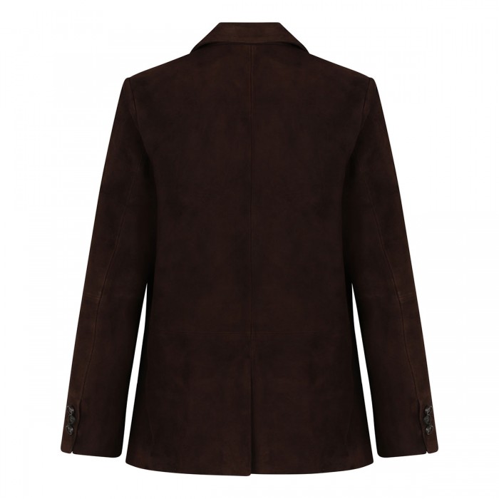 Le Noir Cortina Suede Leather Blazer