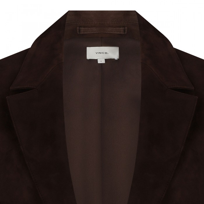 Le Noir Cortina Suede Leather Blazer