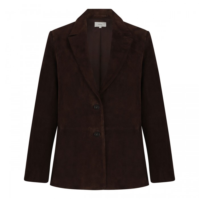 le noir cortina Suede leather blazer