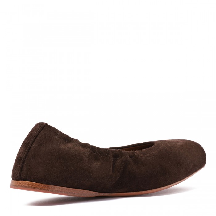 Le Noir Cortina Suede Square Ballerinas