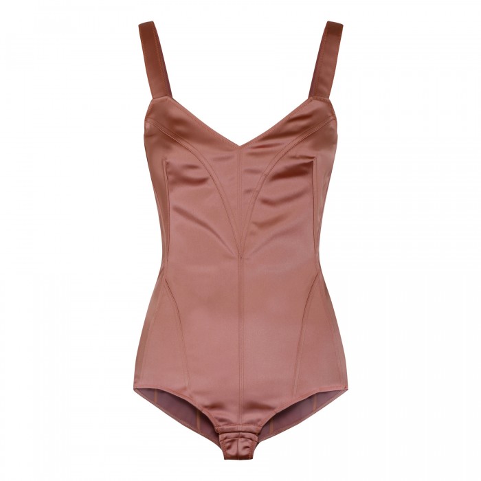le noir cortina Tan-hue satin bodysuit