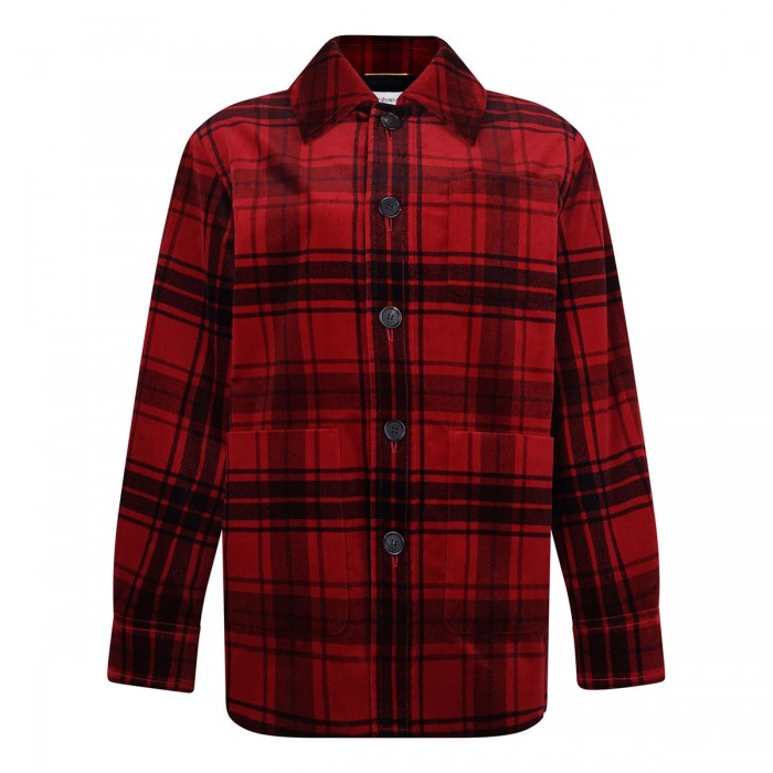 le noir cortina Tartan velvet jacket