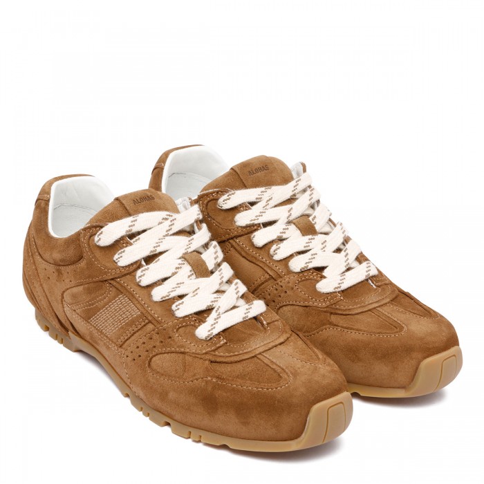 Le Noir Cortina Tb.56 Brown Suede Leather Sneakers