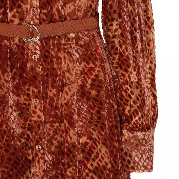 Le Noir Cortina Thalia Sienna-hue Dress