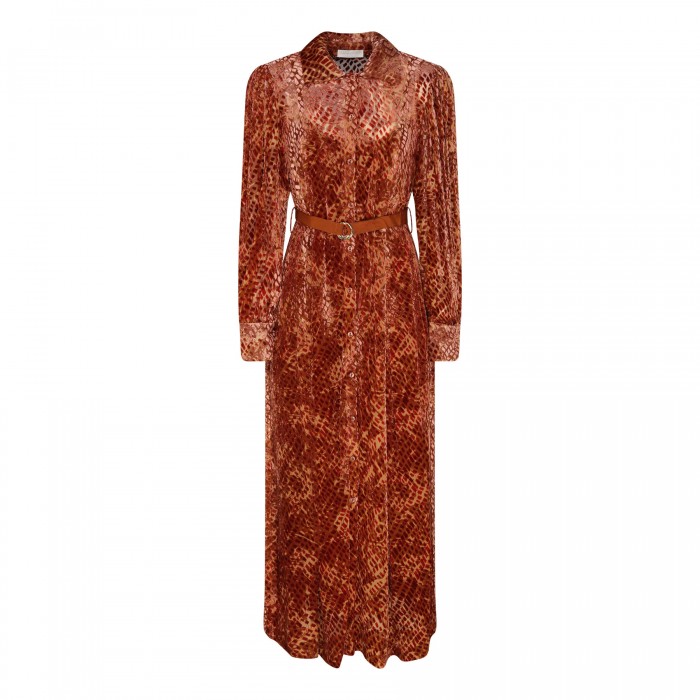 le noir cortina Thalia Sienna-hue dress