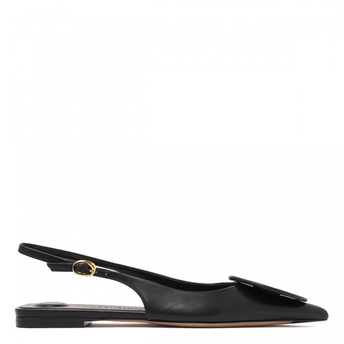 le noir cortina The Duelo flat slingbacks