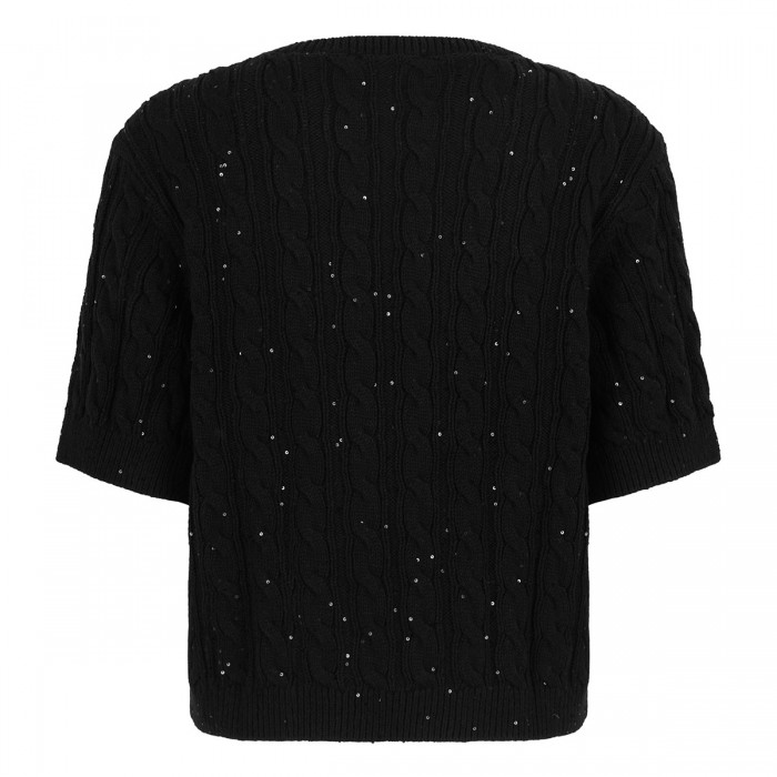 Le Noir Cortina The Sequin Gathered Sweater